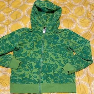 The North Face Green Floral Hoodie